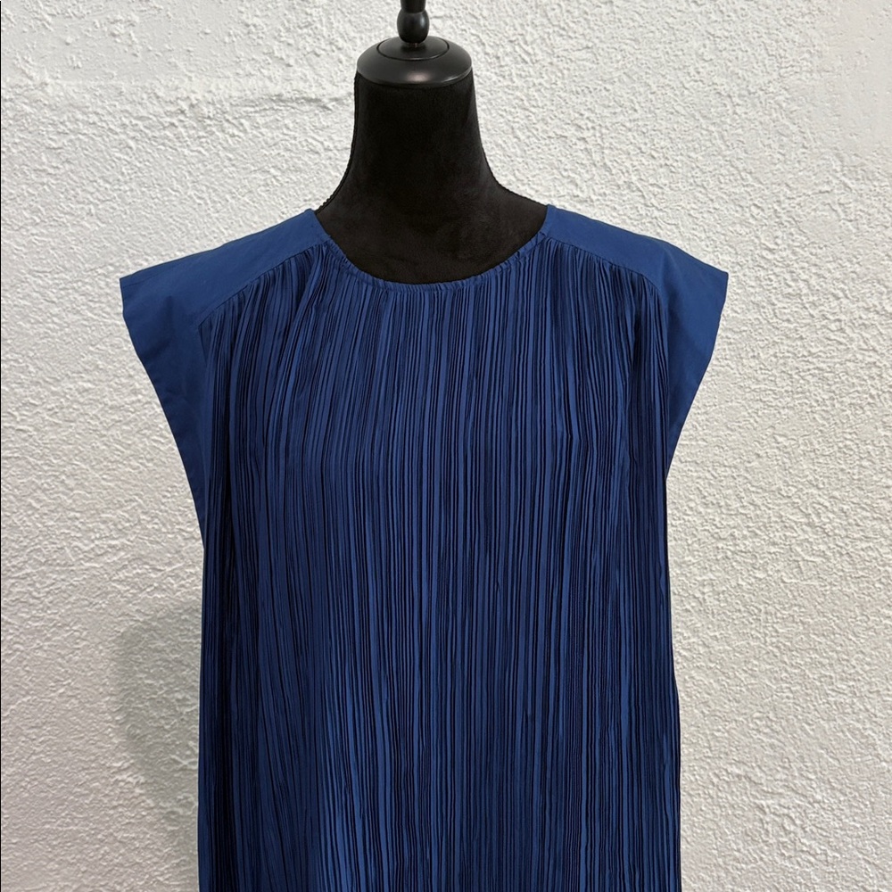 Anthropologie Blue Mini Dress Size Large - Picture 4 of 10